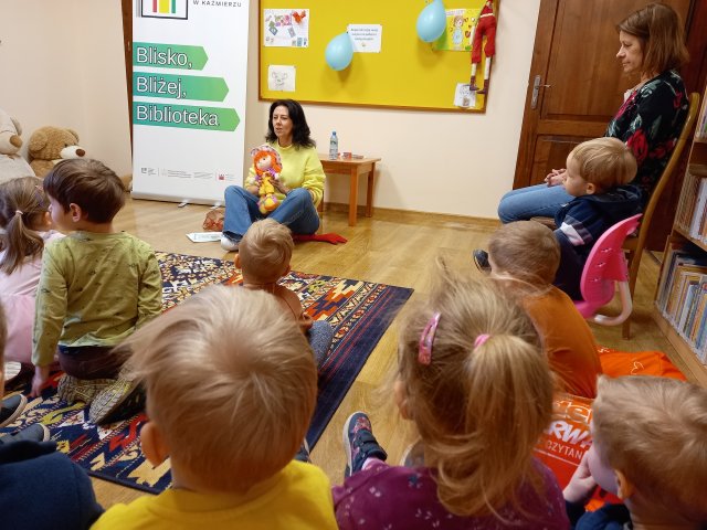 Lekcja Biblioteczna - Przedszkole w Sokolnikach Wielkich